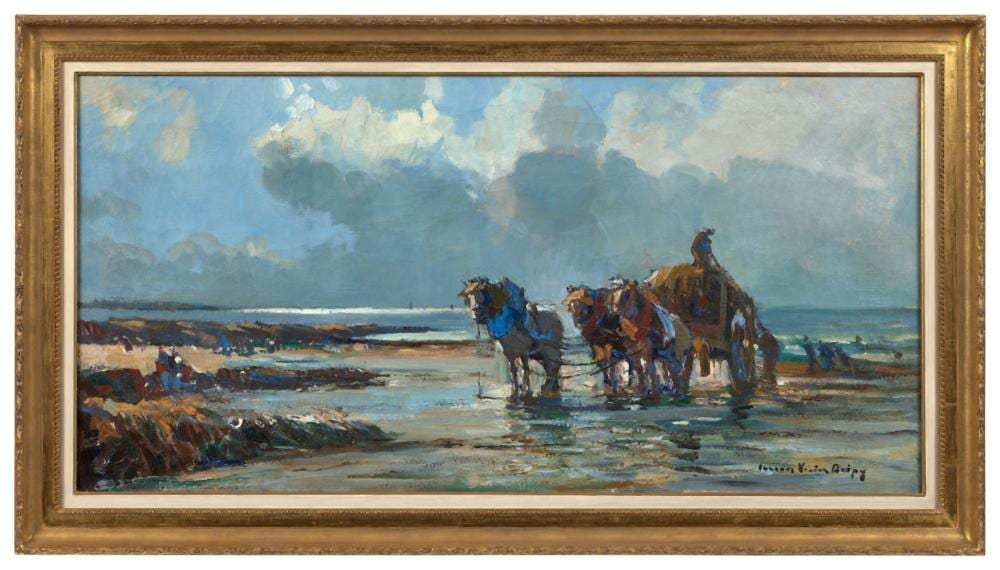 Lucien-Victor Delpy comparable auction result: lucien victor f lix delpy 1898 1967 ramassage des go mons mar e basse