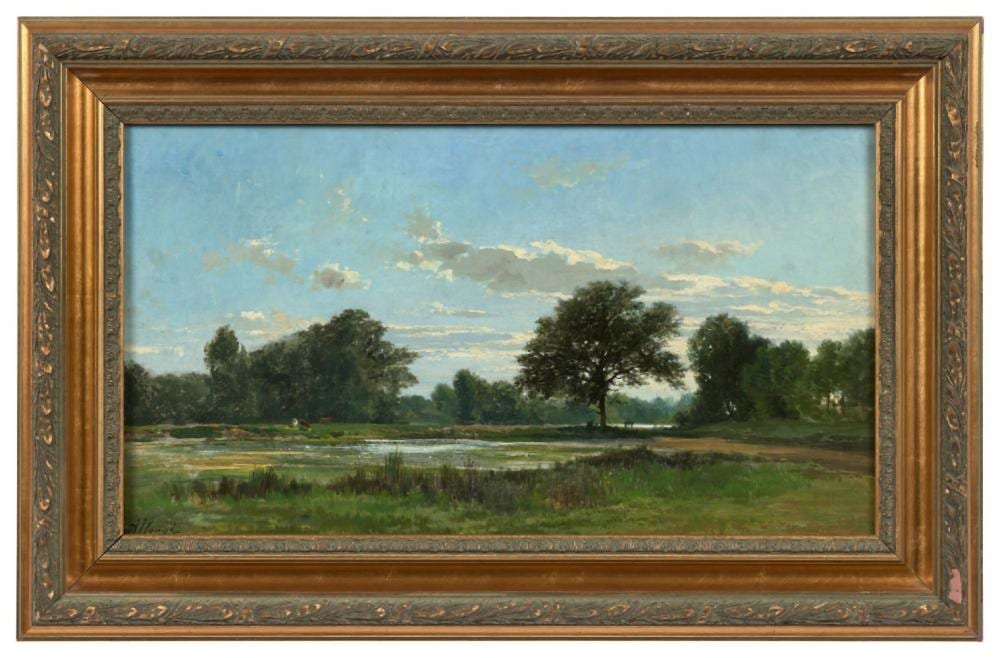 Auguste Allongé comparable auction result: auguste allong 1833 1898 bord de rivi re huile sur toile sign en