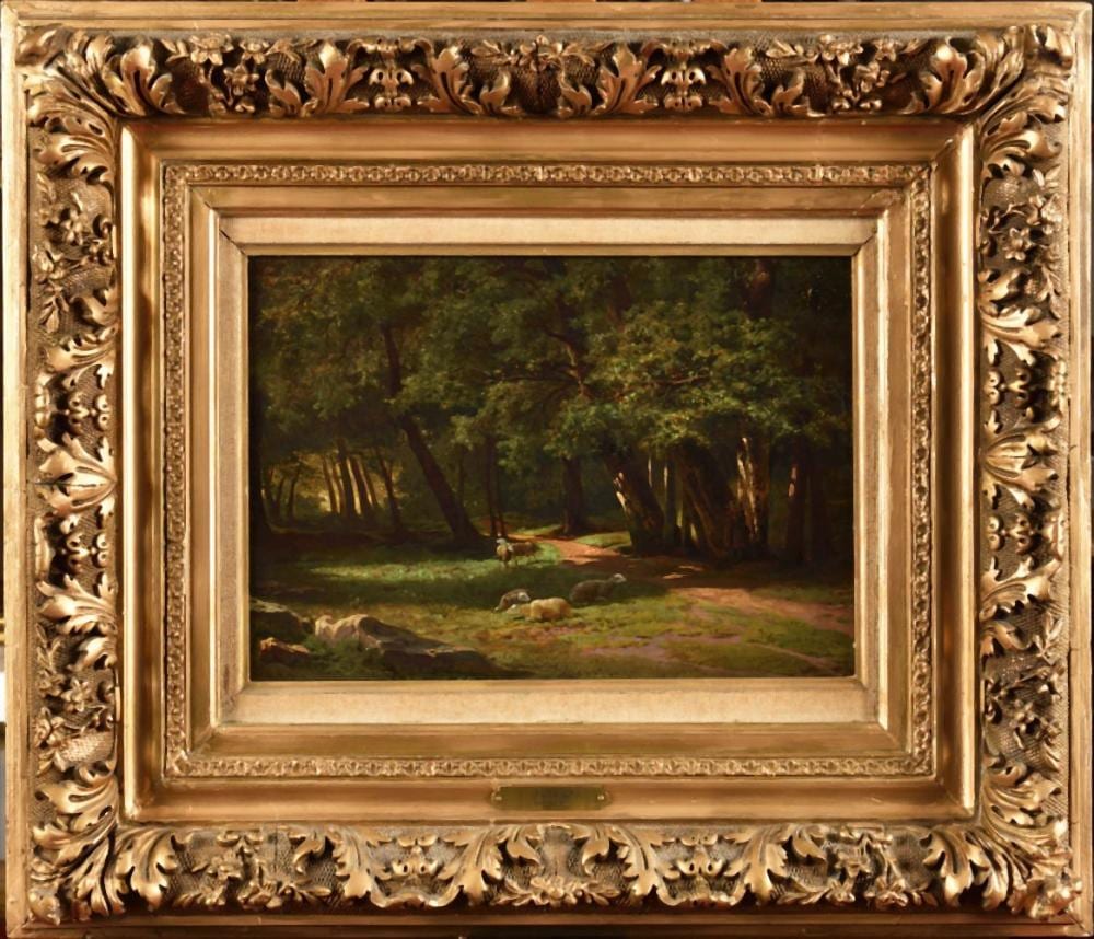 François Roffiaen comparable auction result: jean fran ois xavier roffiaen 1820 1898 berger et ses moutons huile
