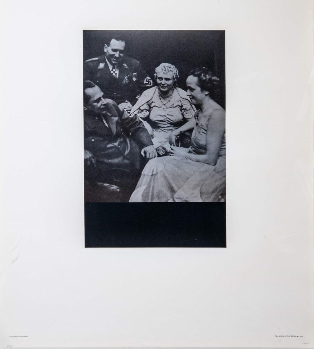 fabio mauri roma 1926 2009 titolo manipolazione di cultura inquadrano borghesi 1976 · Finarte · 2024-06-27 Fabio Mauri comparable auction result: fabio mauri roma 1926 2009 titolo manipolazione di cultura inquadrano borghesi 1976