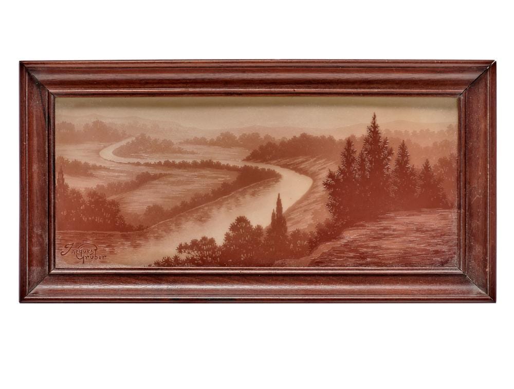 Jacques Gruber comparable auction result: jacques gruber plaque