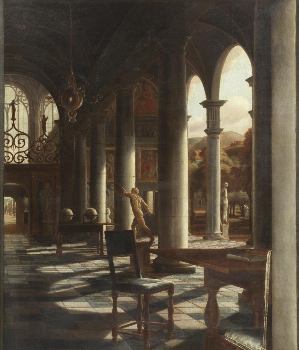 samuel van hoogstraten dordrecht 1627 1678 perspective of an open gallery the tuscan gallery · Bonhams · 2024-07-03 Samuel van Hoogstraten comparable auction result: samuel van hoogstraten dordrecht 1627 1678 perspective of an open gallery the tuscan gallery