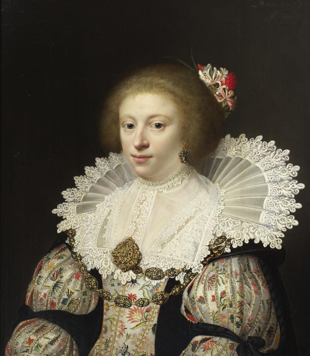 Jan Anthonisz. van Ravesteyn comparable auction result: jan anthonisz van ravesteyn the hague circa 1570 1657 portrait of a lady bust length in an embroidered dress and with honeysuckle in her hair