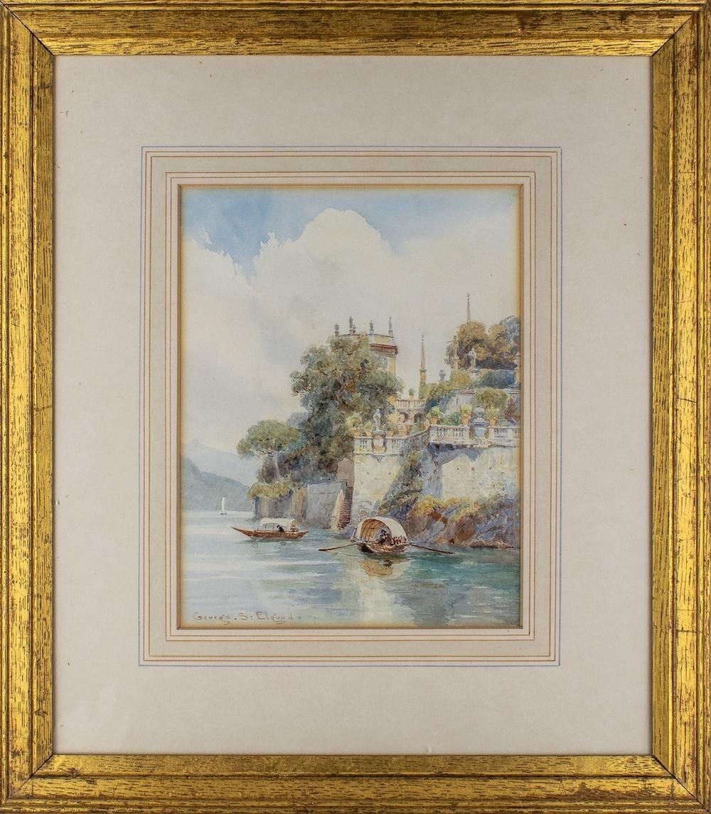 George Samuel Elgood comparable auction result: george samuel elgood 1851 1943 italianate view