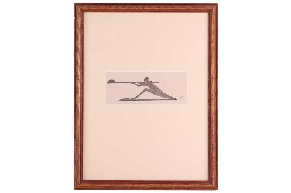 edward gordon craig 1872 1966 candle bearer wood engraving circa 1910 signed with pencil monogram 7 5 cm x 18 5 cm framed and glazed frame 44 cm x 34 cm · Dawsons Auctioneers · 2024-06-27 Edward Gordon Craig comparable auction result: edward gordon craig 1872 1966 candle bearer wood engraving circa 1910 signed with pencil monogram 7 5 cm x 18 5 cm framed and glazed frame 44 cm x 34 cm