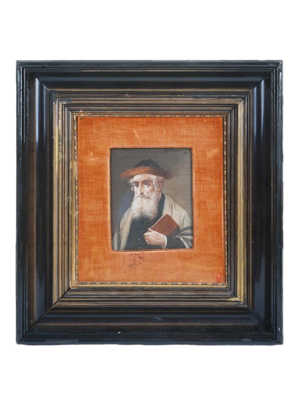 Lajos Kolozsvary comparable auction result: judaica portrait oil painting by lajos kolozsvary