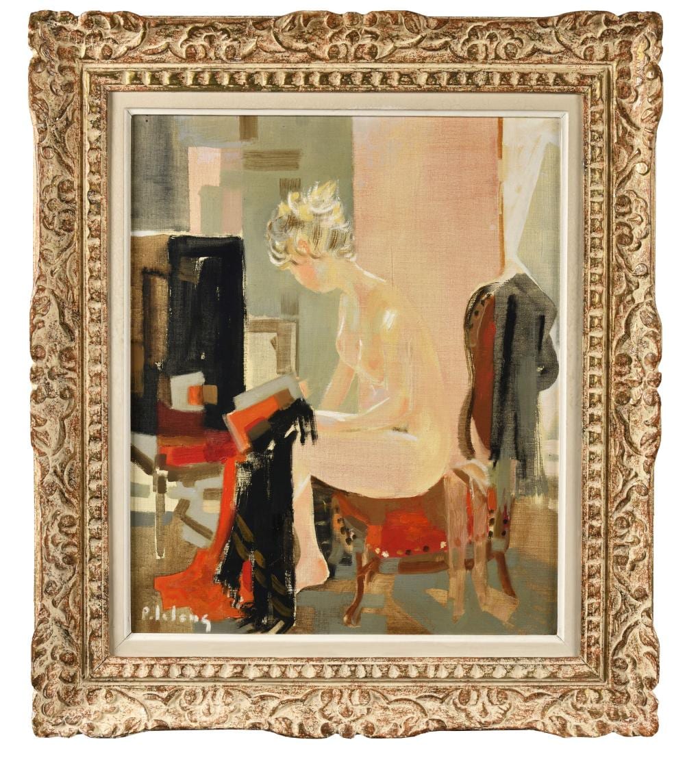 Pierre Lelong comparable auction result: pierre lelong 1908 1984 nu la chaise rouge