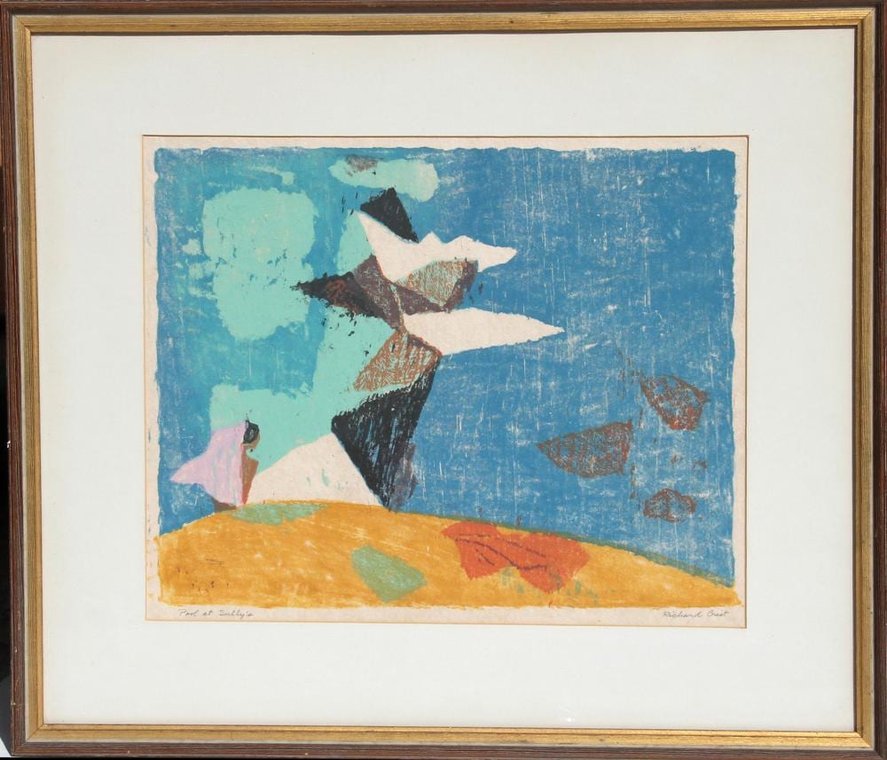 Richard Crist comparable auction result: richard crist pool at sully s woodcut