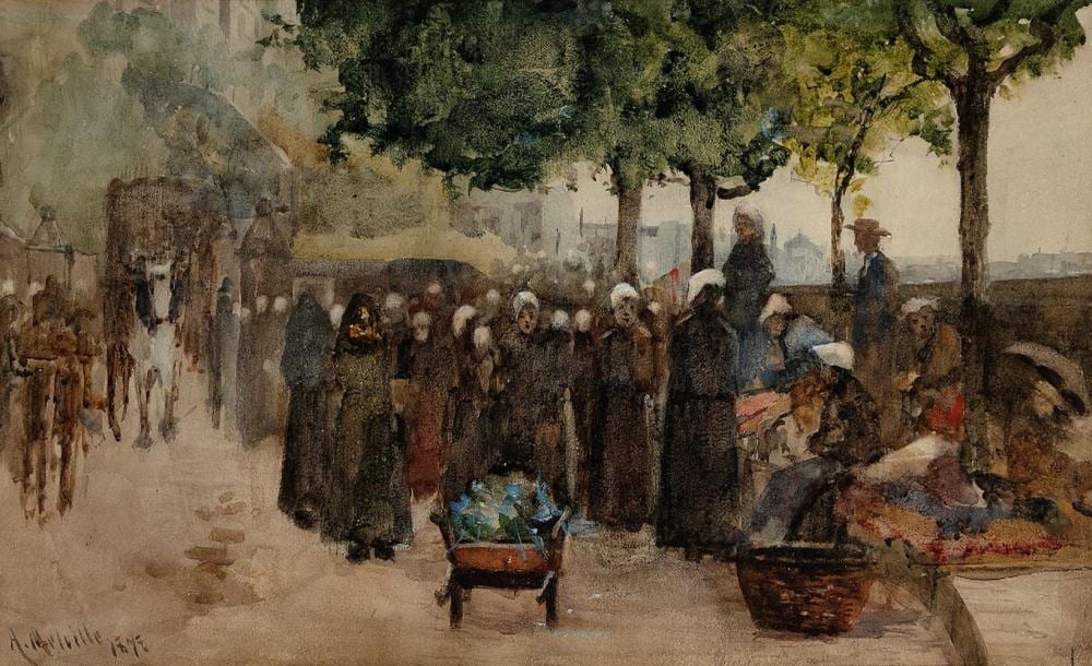 arthur melville rws arsa scottish 1855 1904 street scene france p · Roseberys · 2024-07-09 Arthur Melville comparable auction result: arthur melville rws arsa scottish 1855 1904 street scene france p
