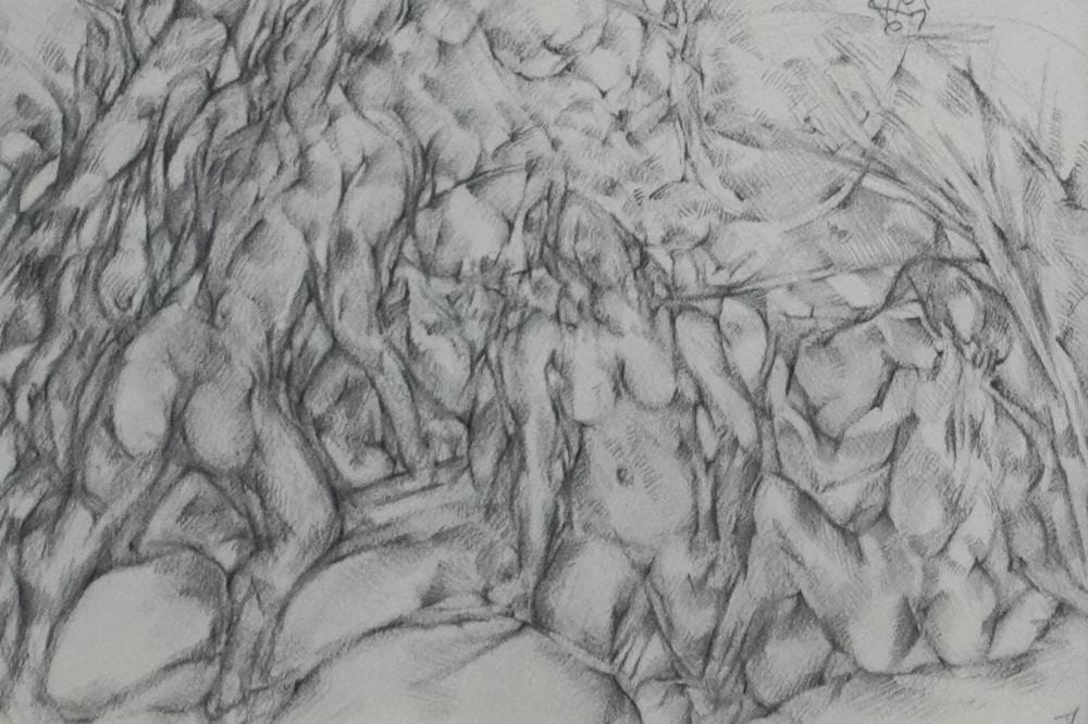 keith morrow martin american 1911 1983 bathers pencil on paper frame 19 1 4 x 16 3 4 in 48 9 x 42 5 cm · Weschler's · 2024-06-25 Keith Morrow Martin comparable auction result: keith morrow martin american 1911 1983 bathers pencil on paper frame 19 1 4 x 16 3 4 in 48 9 x 42 5 cm