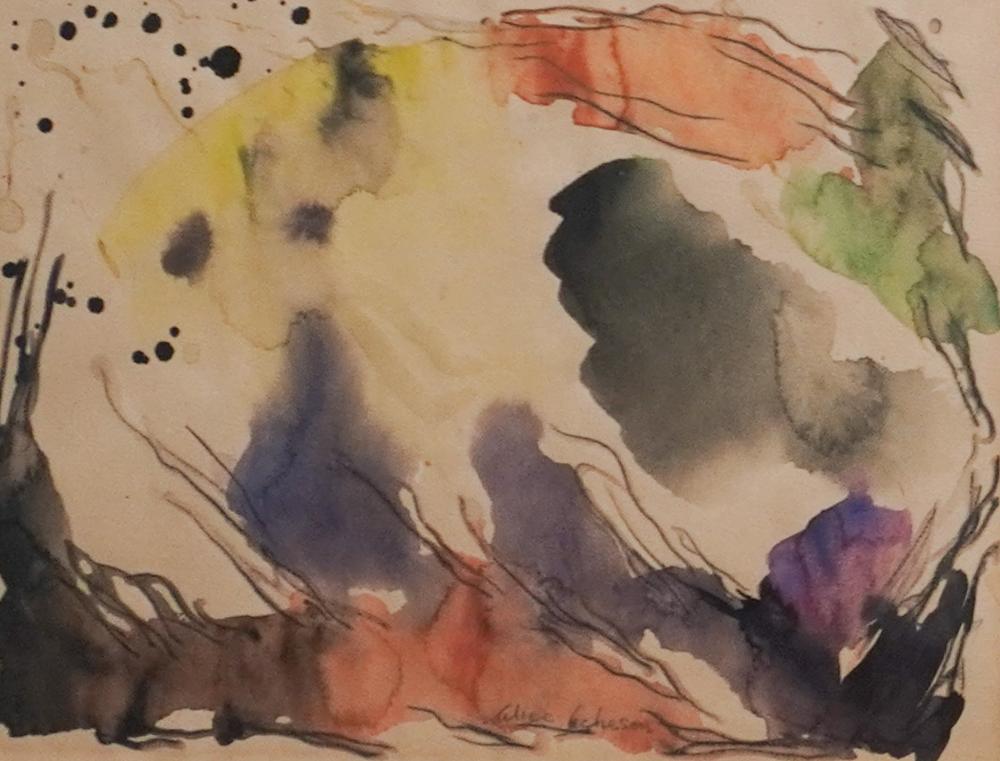 Alice Acheson comparable auction result: alice acheson american 1895 1996 untitled abstract watercolor and graphite on paper frame 15 x 17 in 38 1 x 43 2 cm