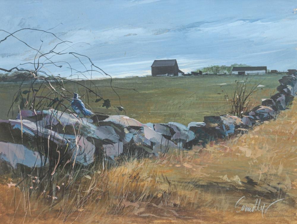Howard Connolly comparable auction result: howard connolly 1903 1990 painting old farm rock wall