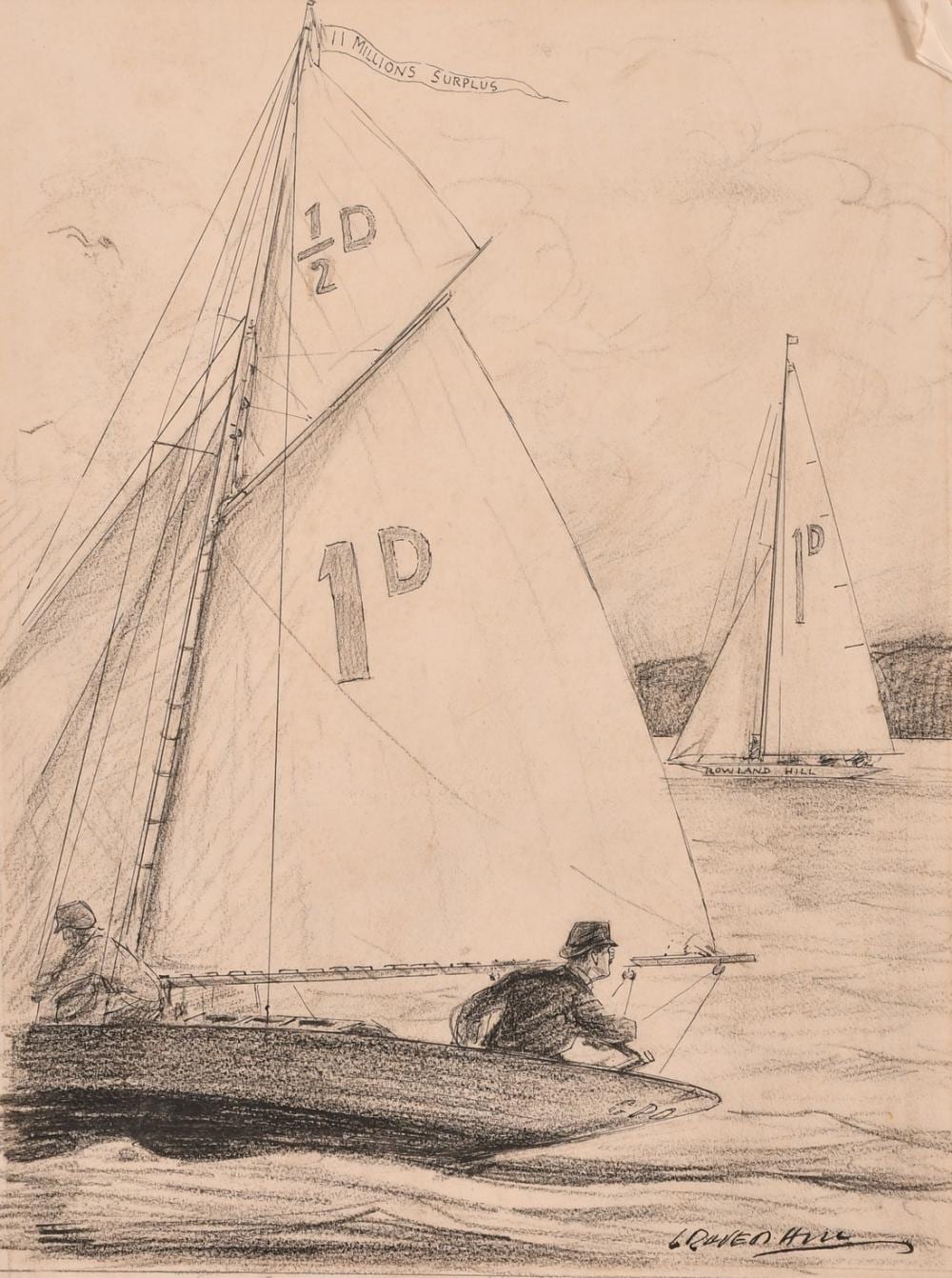 Leonard Raven-Hill comparable auction result: leonard raven hill 1867 1942 11 millions surplus ink and charcoal signed 14 5 x 10 5 37 x 27cm un