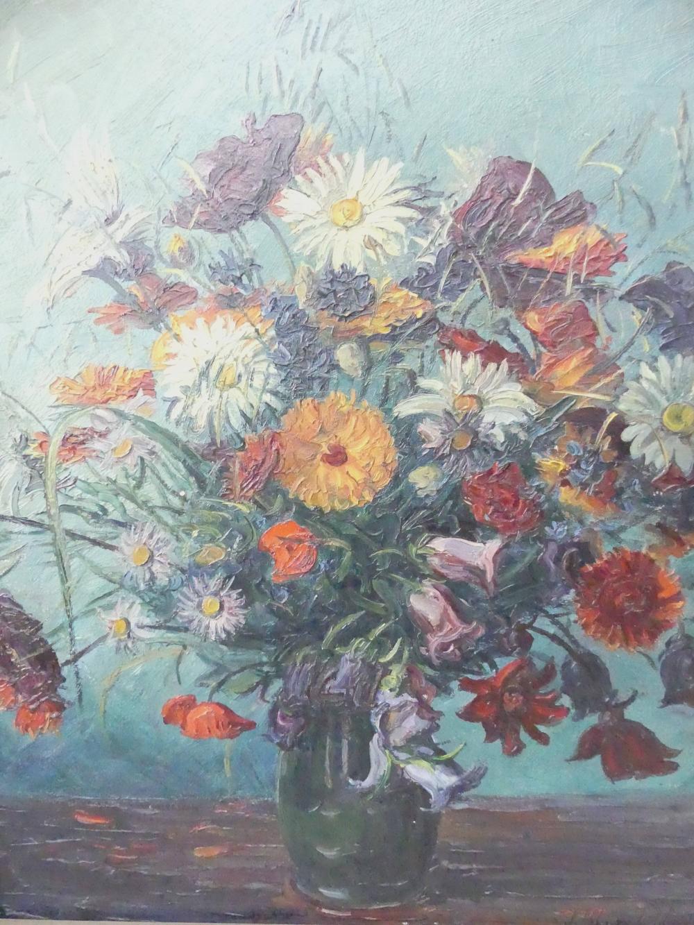 Julian Klein von Diepold comparable auction result: julian klein von diepold 1868 1947 blumenstrauss in vase l holz gerahmt rg 96x82 cm sperrgut