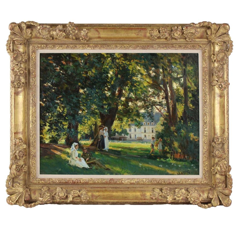Wilfrid Gabriel DeGlehn comparable auction result: wilfrid gabriel deglehn english 1870 1951 the english hospital at arc en barrios oil on canvas