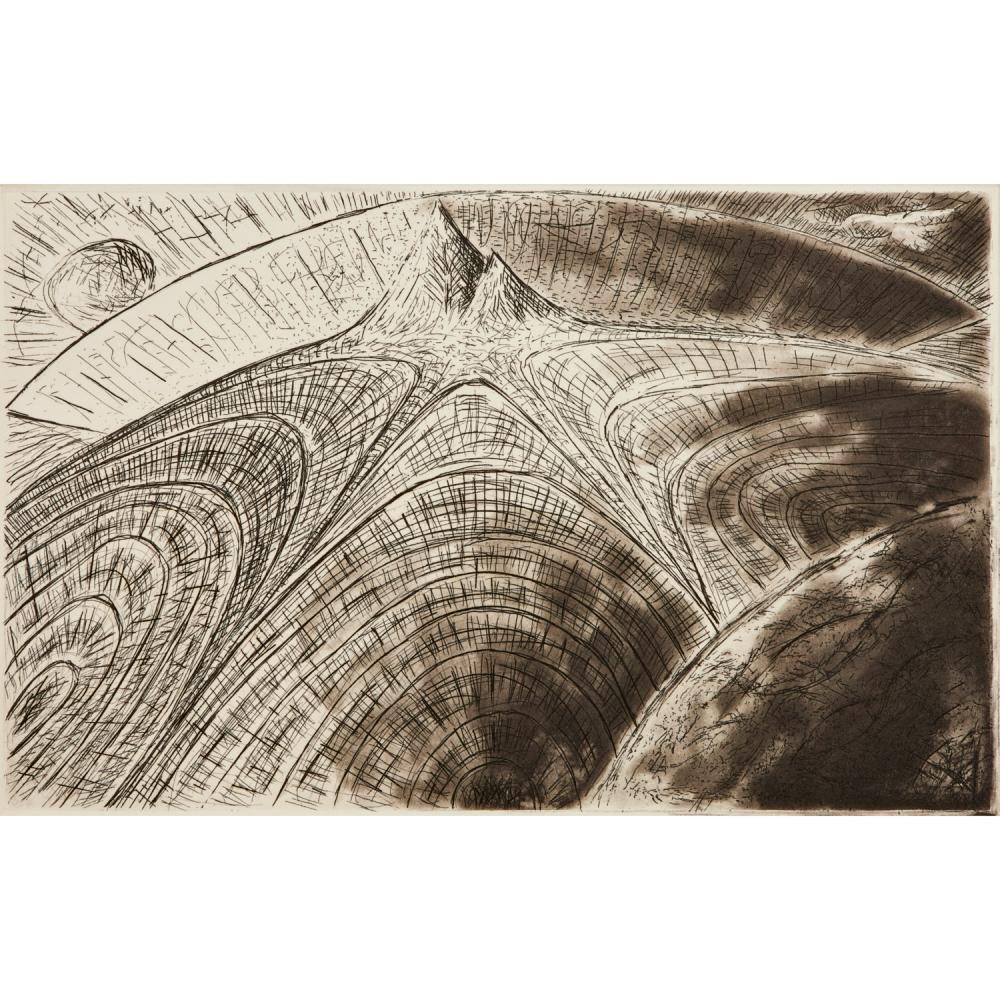 Bill Jensen comparable auction result: bill jensen intaglio 1985 86