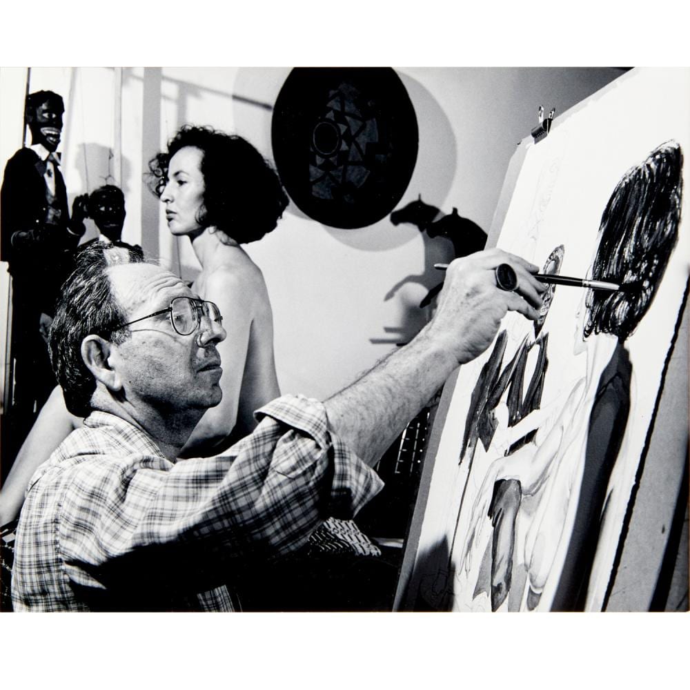 Jack Mitchell comparable auction result: jack mitchell photograph of philip pearlstein