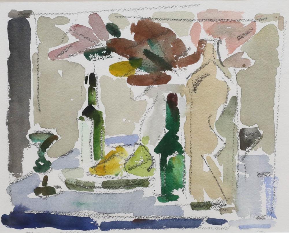 Mark Dion comparable auction result: mark dion watercolor still life