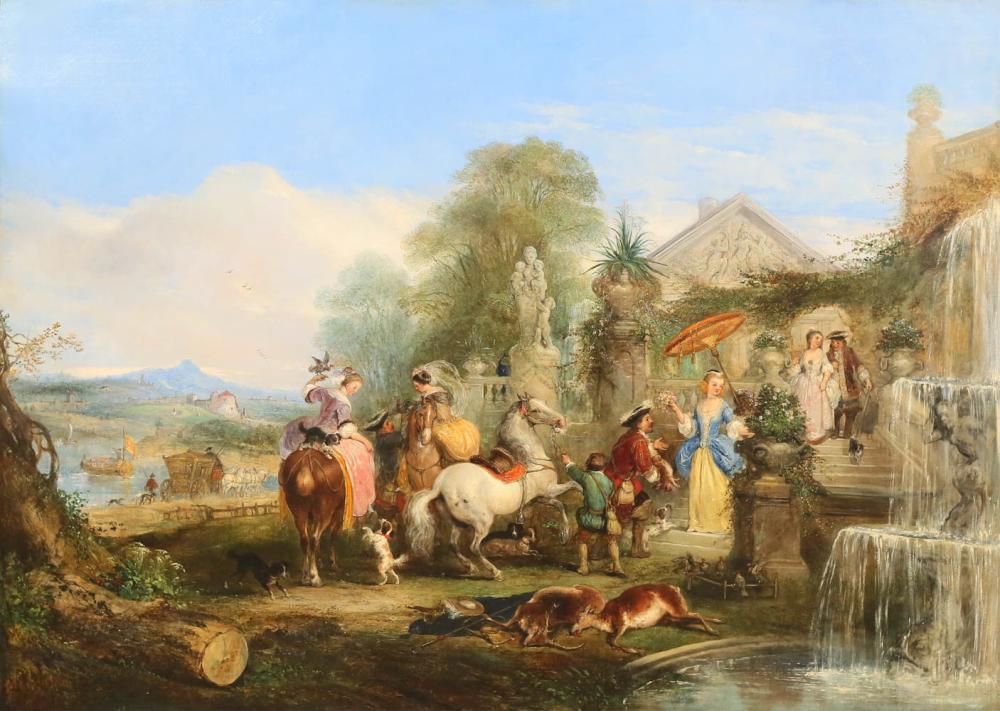 Henry Andrews comparable auction result: attributed to henry andrews oil on canvas