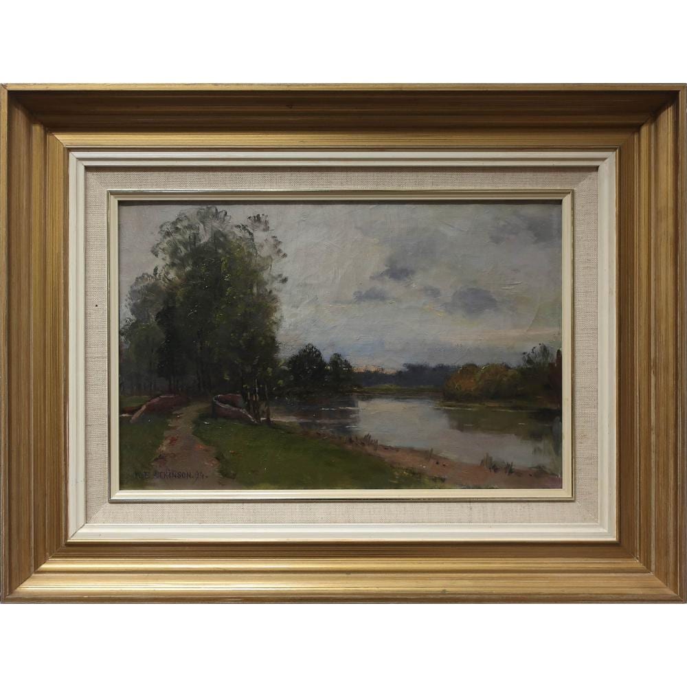 William Edwin Atkinson comparable auction result: william edwin atkinson canadian 1862 1926 untitled path along the river