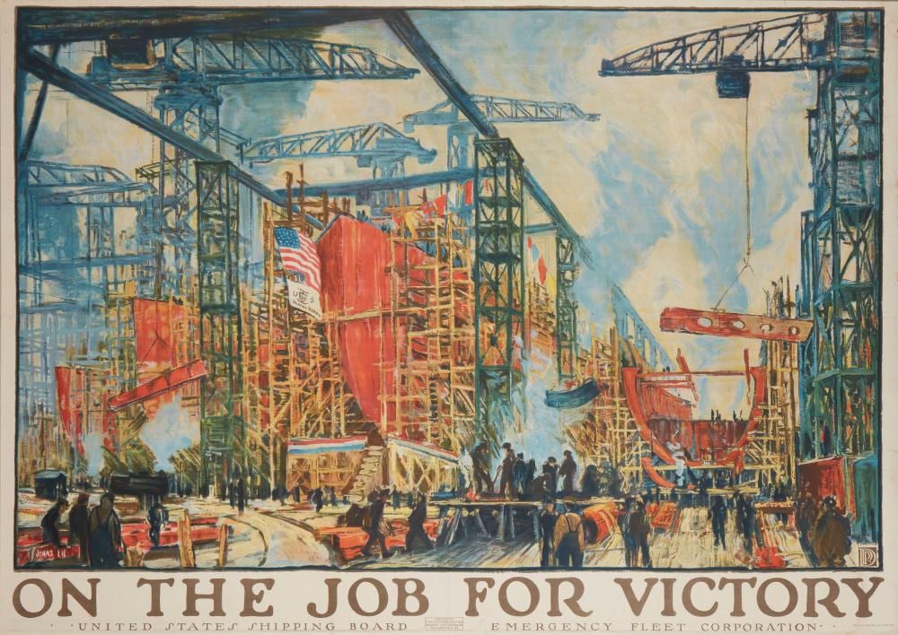 Jonas Lie comparable auction result: jonas lie 1880 1940 on the job for victory 1918
