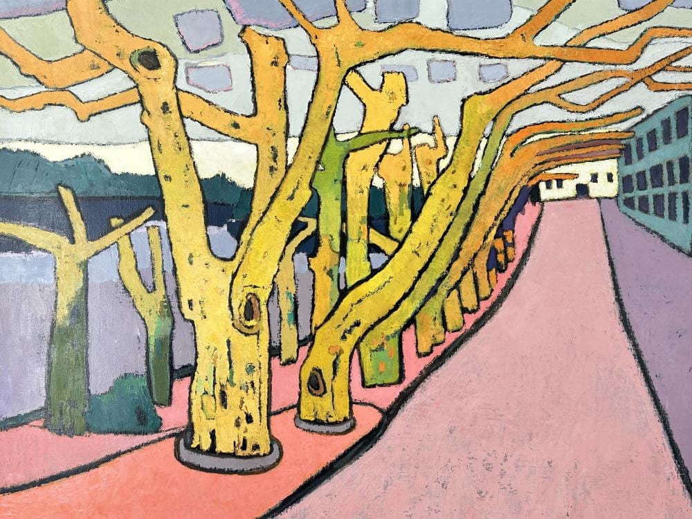 Lode Matthijs comparable auction result: lode matthijs 1915 1995 platanes le long du rh ne 1984 huile sur toile dimensions 70 x 80 cm