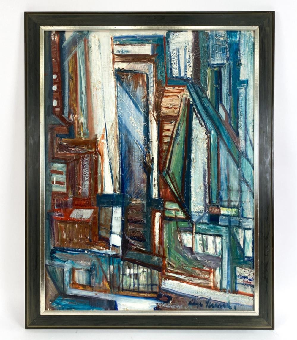 Aage Strand comparable auction result: aage strand danish 1910 1974 abstract o c