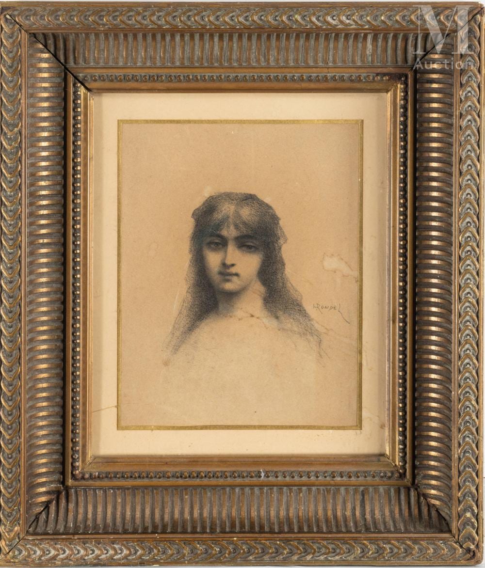 henri rondel 1857 1919 portrait de jeune femme · Millon Riviera · 2024-07-16 Henri Rondel comparable auction result: henri rondel 1857 1919 portrait de jeune femme