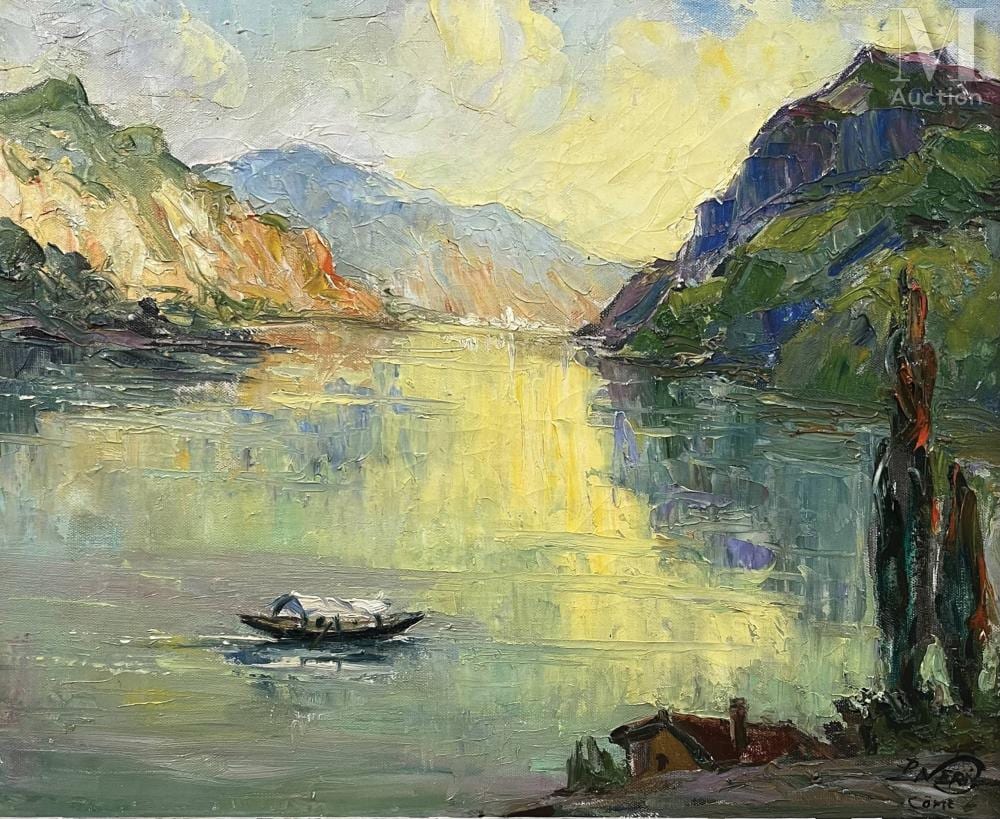 Paul Neri comparable auction result: paul neri 1910 1965 vue du lac de c me