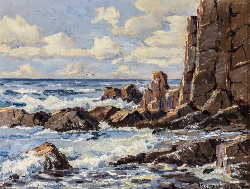 Alfred Gregers-Rasmussen comparable auction result: alfred gregers rasmussen rocky shore