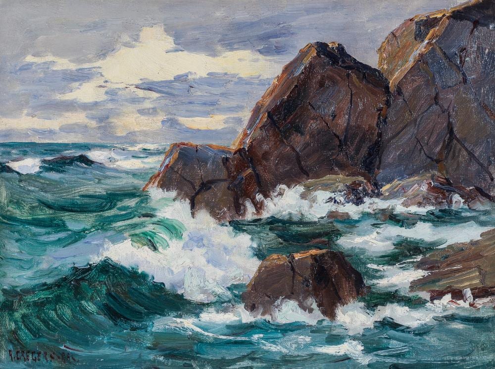 Alfred Gregers-Rasmussen comparable auction result: alfred gregers rasmussen crashing waves