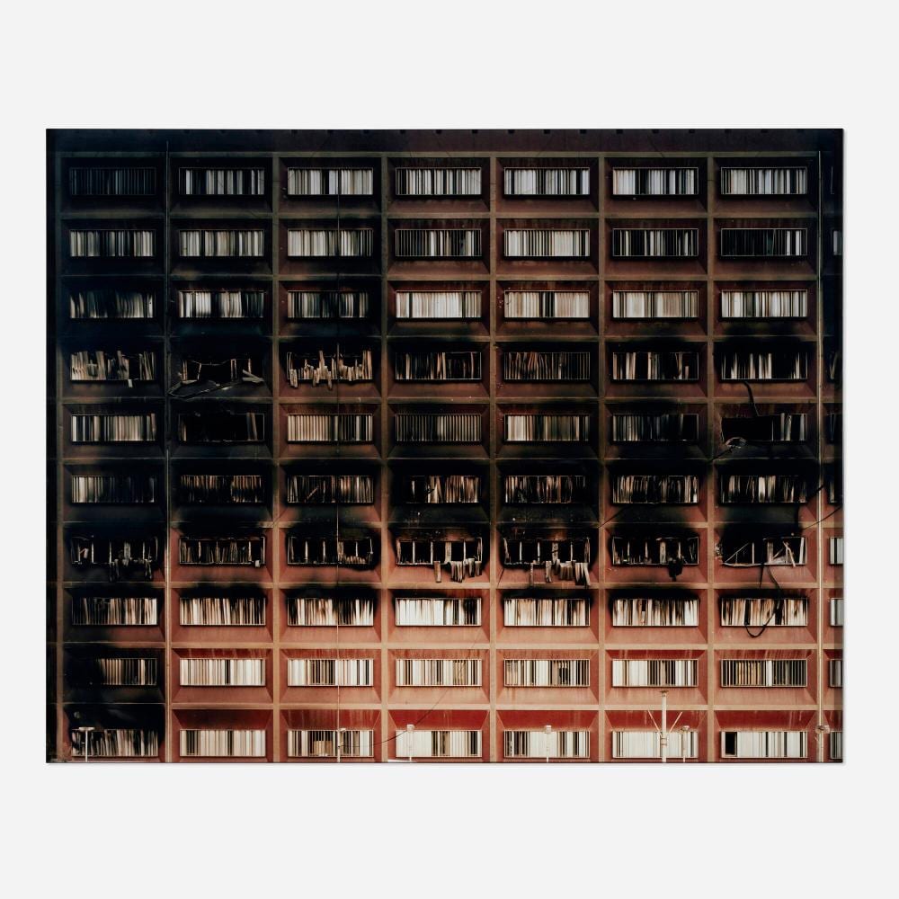 Simon Norfolk comparable auction result: simon norfolk the bombed burned and looted ministry of planning baghdad
