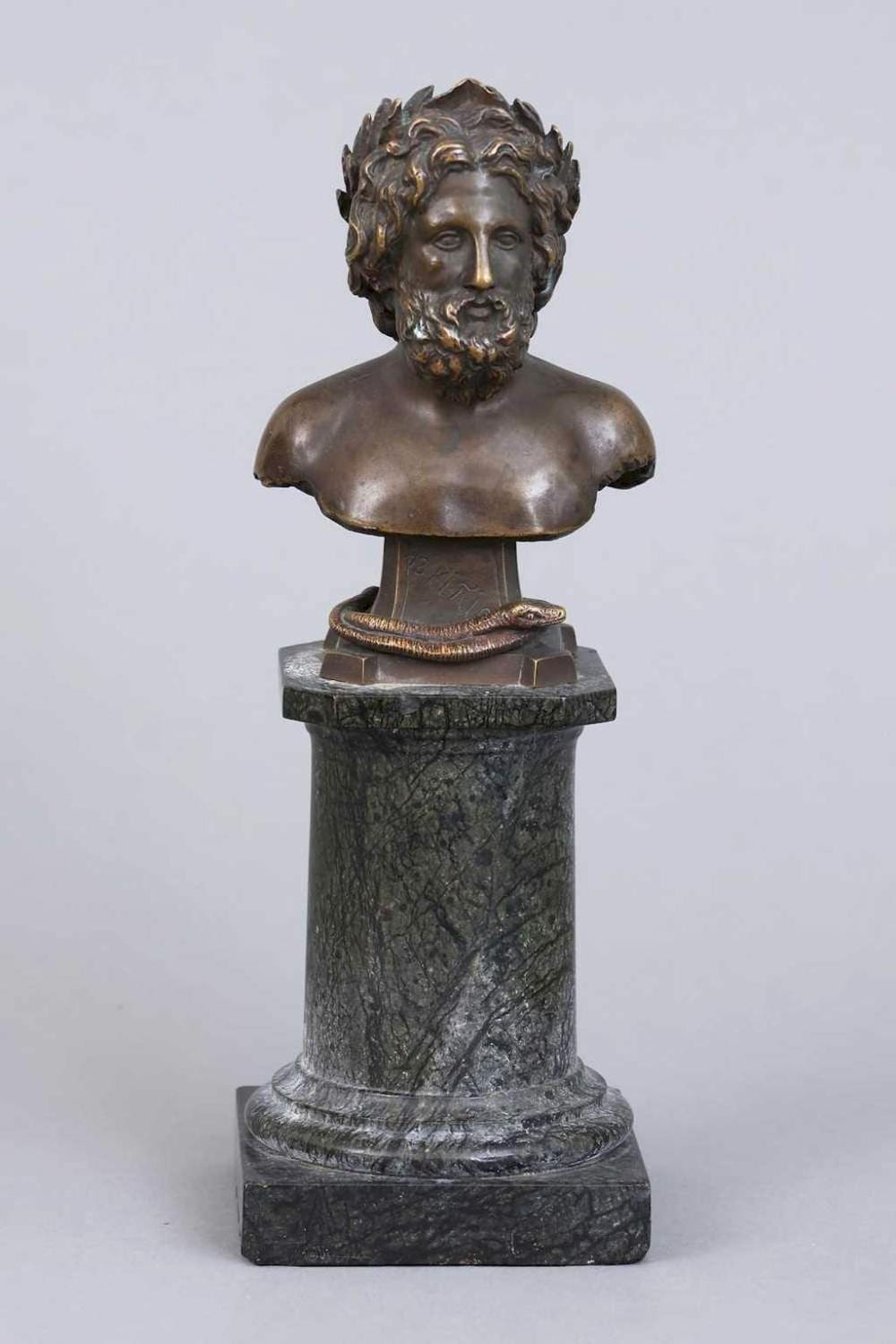 Franz Rosse comparable auction result: franz rosse 1858 1900 bronzeb ste asklepios 1889
