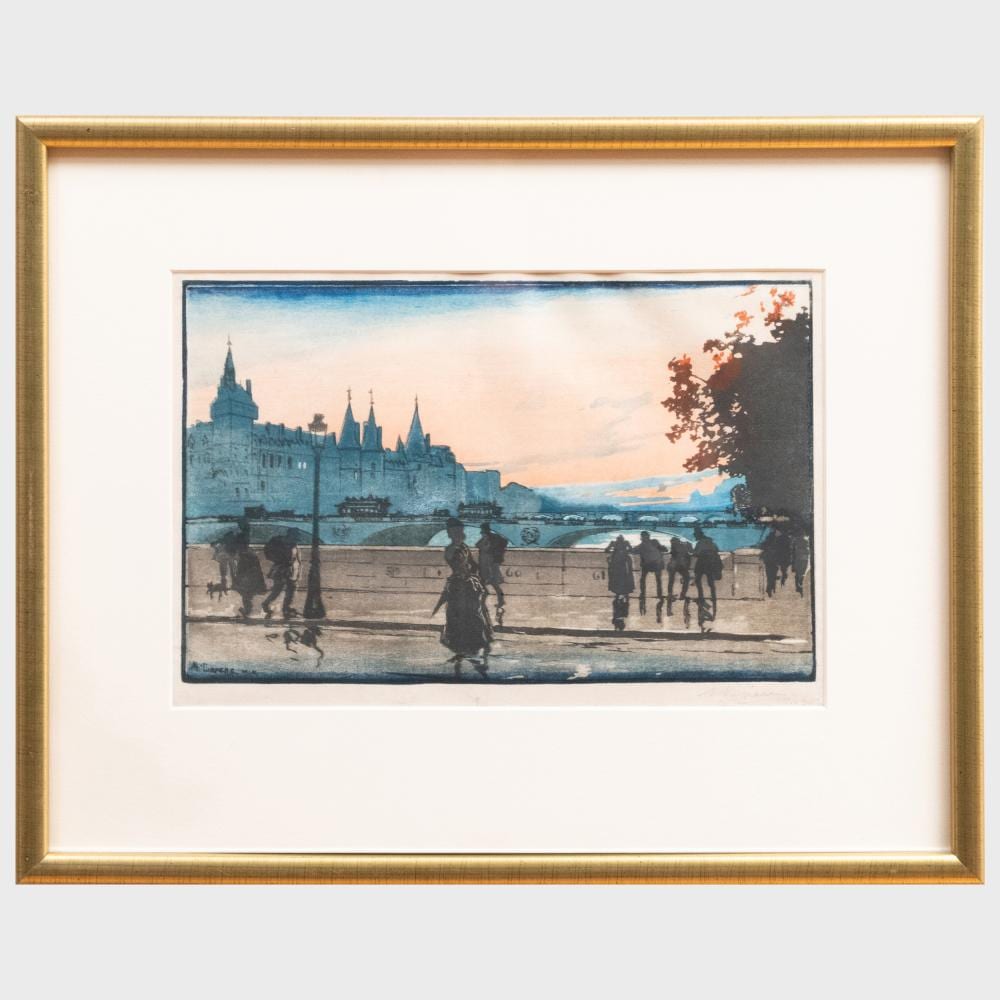 Auguste Lepère comparable auction result: auguste lep re 1849 1918 le palais de justice vue de pont notre dame