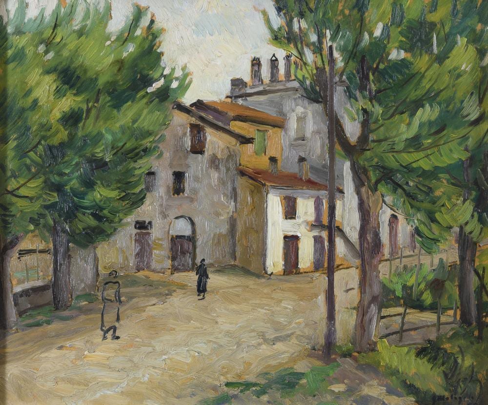 oil landscape with houses by giuseppe malagodi · Casa d'Aste Babuino · 2024-07-10 Giuseppe Malagodi comparable auction result: oil landscape with houses by giuseppe malagodi