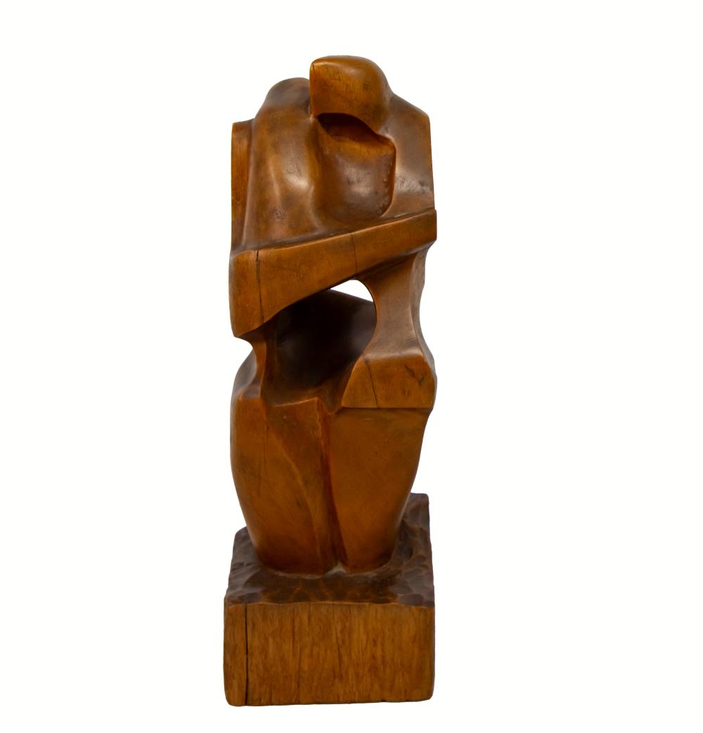 Eli Ilan comparable auction result: eli ilan 1928 1982 couple wood sculpture 1964