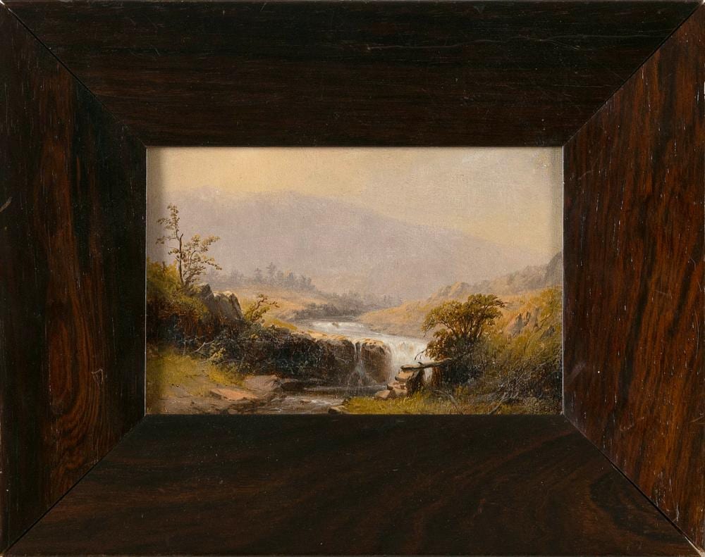 Johann Hermann Carmiencke comparable auction result: johann hermann carmiencke new york denmark germany 1810 1867 a view of the catskills oil on canvas laid down on board 4 x 6 framed 7 x 9