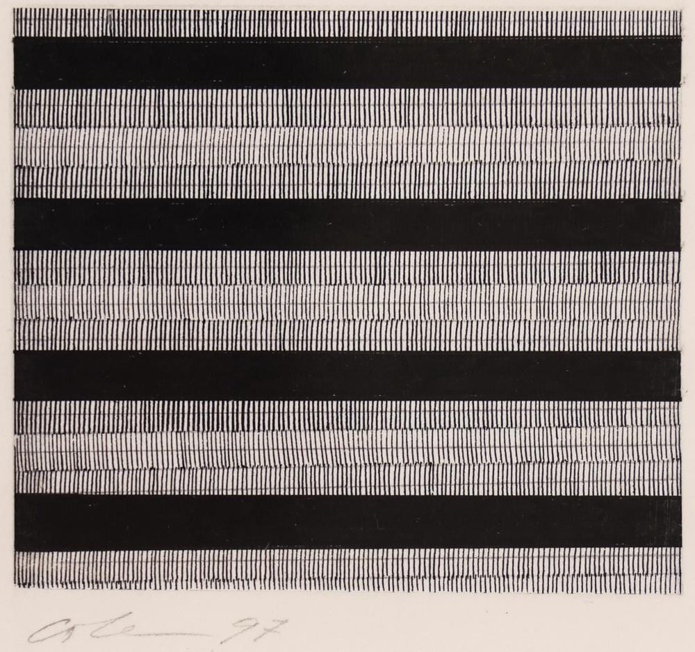 Max Cole comparable auction result: max cole untitled 1997 ink o