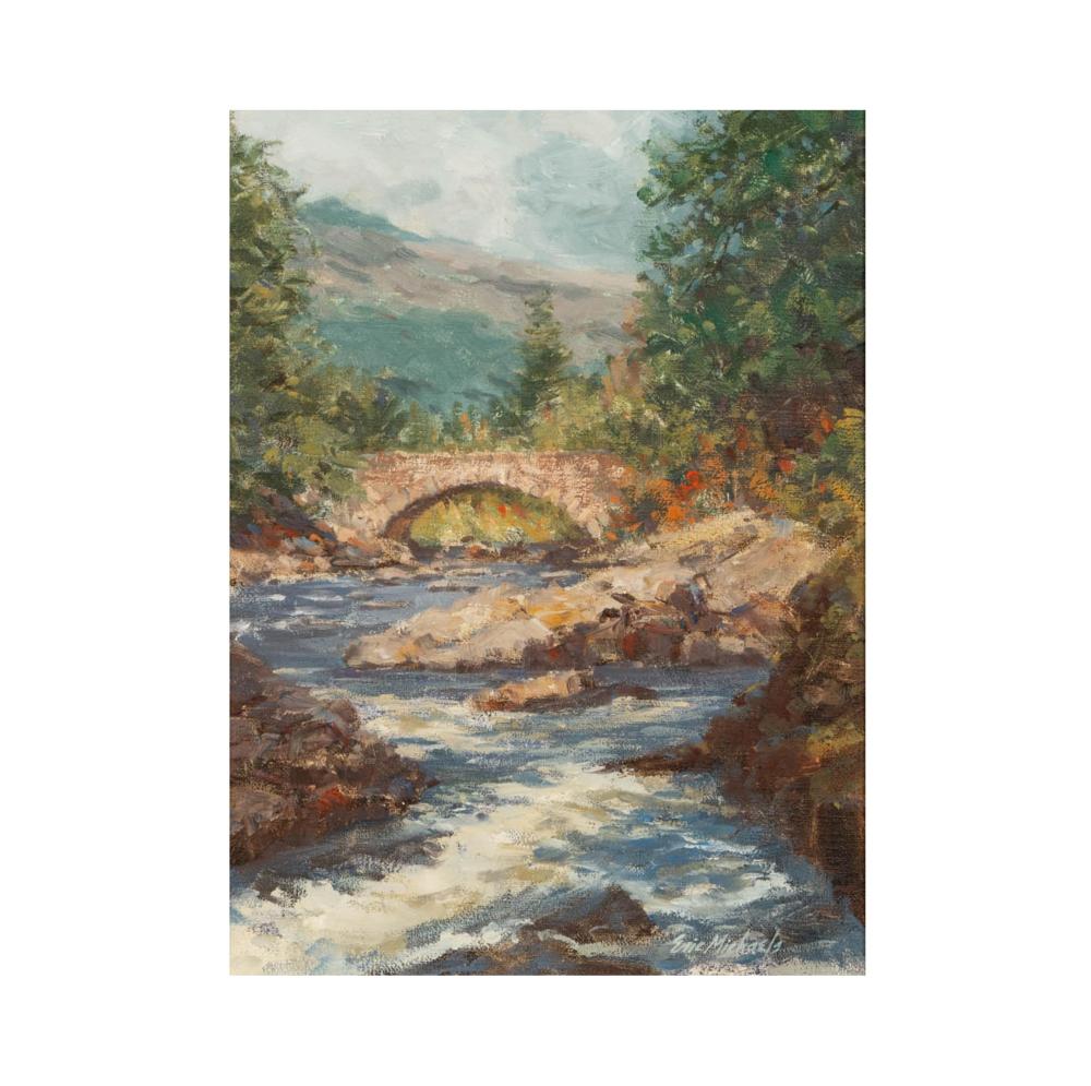 Eric Michaels comparable auction result: eric michaels b 1949 scottish river landscape