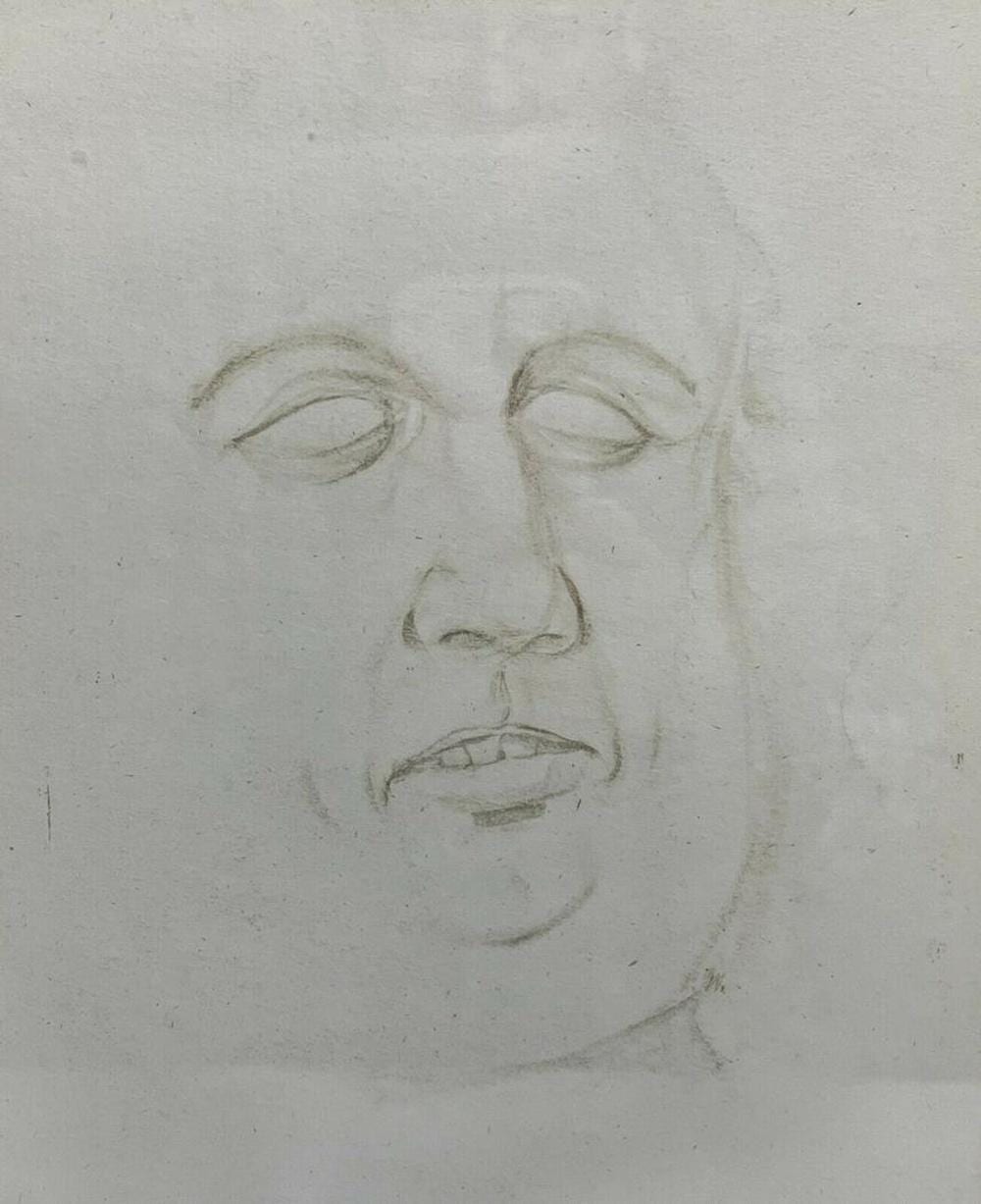 Werner Wilder comparable auction result: werner wilder german us 20th c graphite drawing face of a man