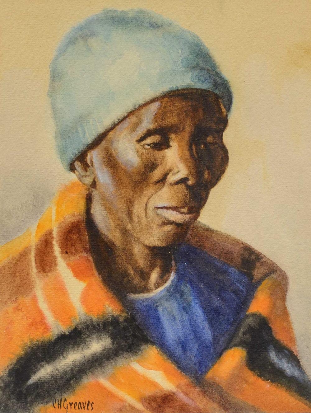 Constance H. Greaves comparable auction result: constance h greaves sa 1882 1966 watercolour ma chabalala signed titled verso 23 x 18