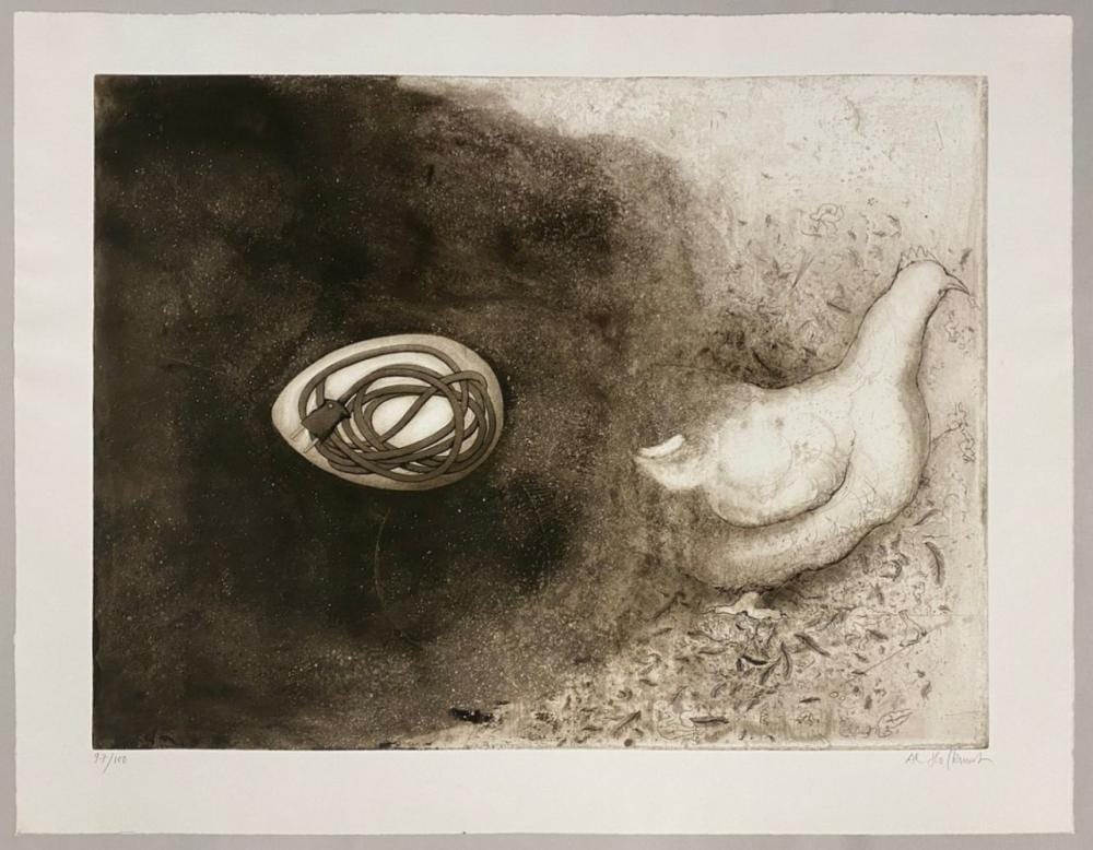 Alfred Hofkunst comparable auction result: alfred hofkunst eggsplosion 1970