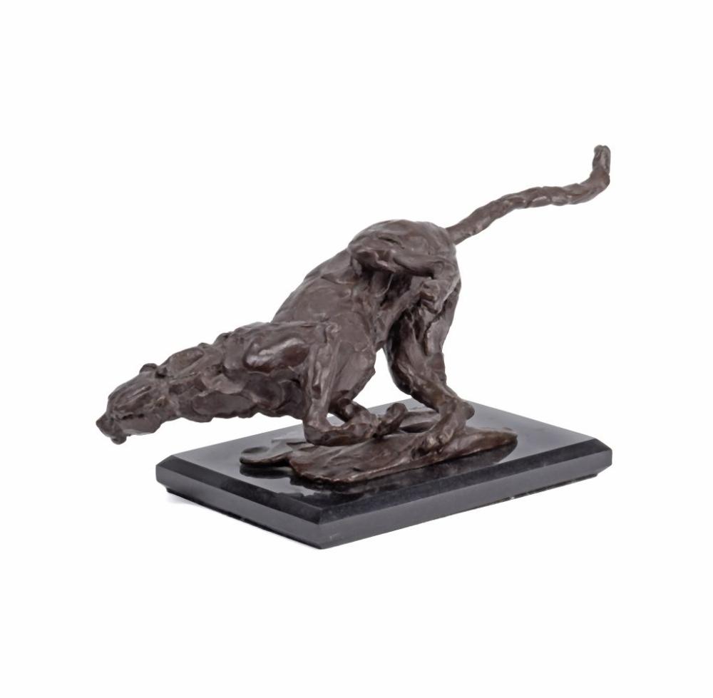 Mark Coreth comparable auction result: mark coreth british born 1958 a cheetah at chase 35 5cm 14in wide