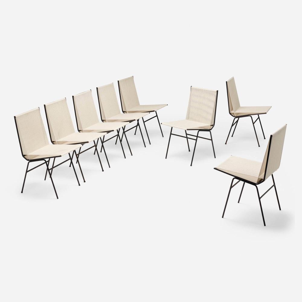 Allan Gould comparable auction result: allan gould dining chairs set of eight