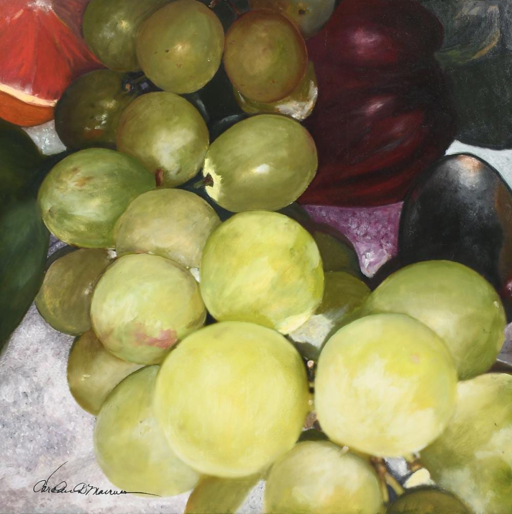 Carolann Mancuso comparable auction result: carolann mancuso great grape drop painting