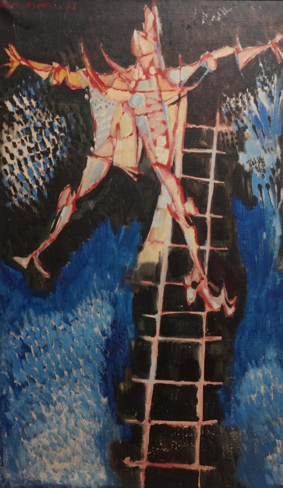keith morrow martin american 1911 1983 man on a ladder oil on canvas signed and dated 63 u l frame 37 3 4 x 23 1 4 in 95 9 x 59 1 cm · Weschler's · 2024-07-09 Keith Morrow Martin comparable auction result: keith morrow martin american 1911 1983 man on a ladder oil on canvas signed and dated 63 u l frame 37 3 4 x 23 1 4 in 95 9 x 59 1 cm