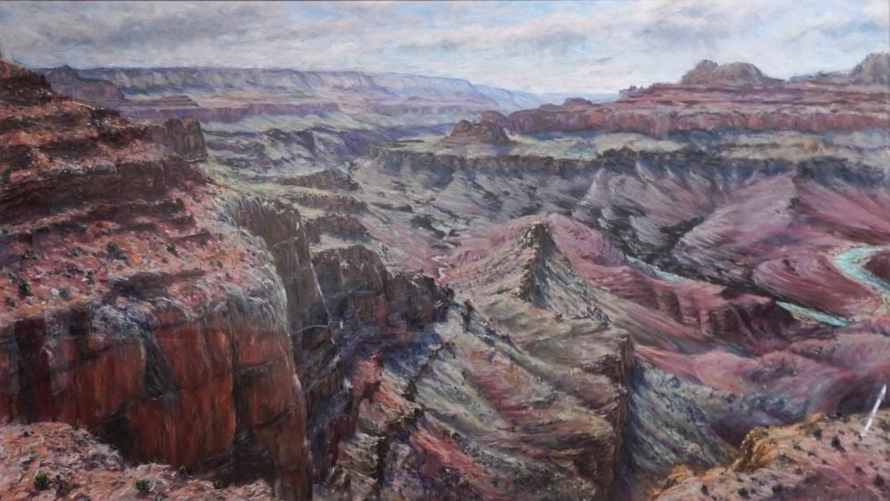 Daniel Morper comparable auction result: daniel morper american 1944 2016 escalante i pastel signed and dated 1982 l r frame 38 1 2 x 63 in 97 8 x 160 cm