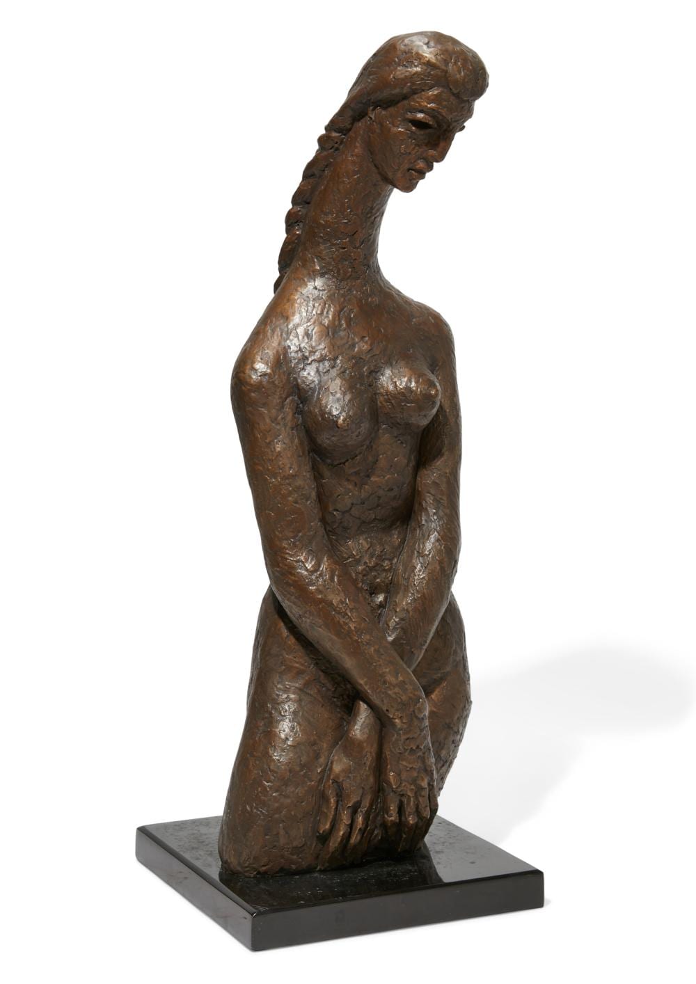 Manuel Carbonell comparable auction result: manuel carbonell 1918 2011 untitled woman patinated bronze the bronze 28 3 4 x 9 1 2 x 8 1 4in 73 x 24 x 21cm