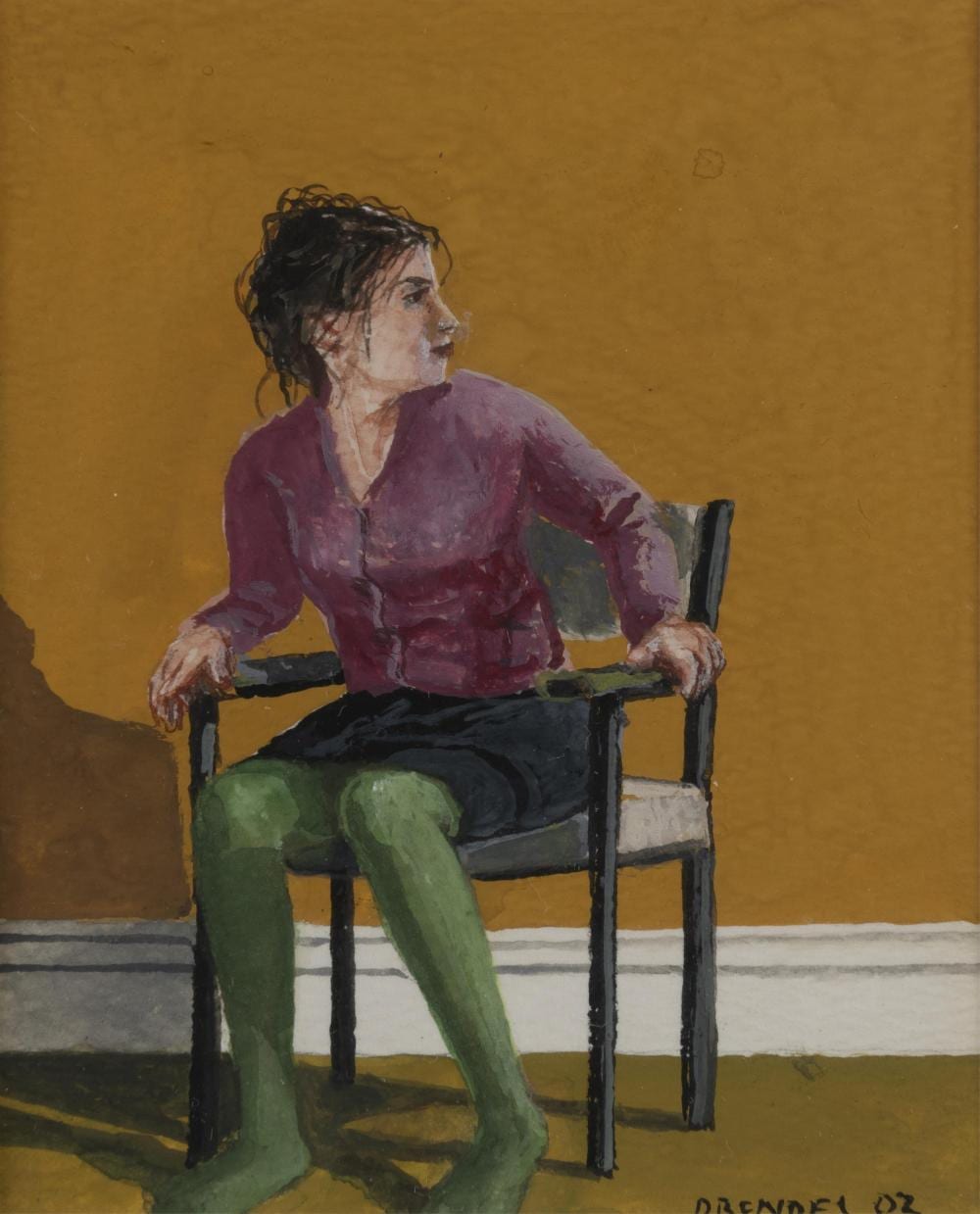 Graeme Drendel comparable auction result: graeme drendel born 1953 model on chair 2003