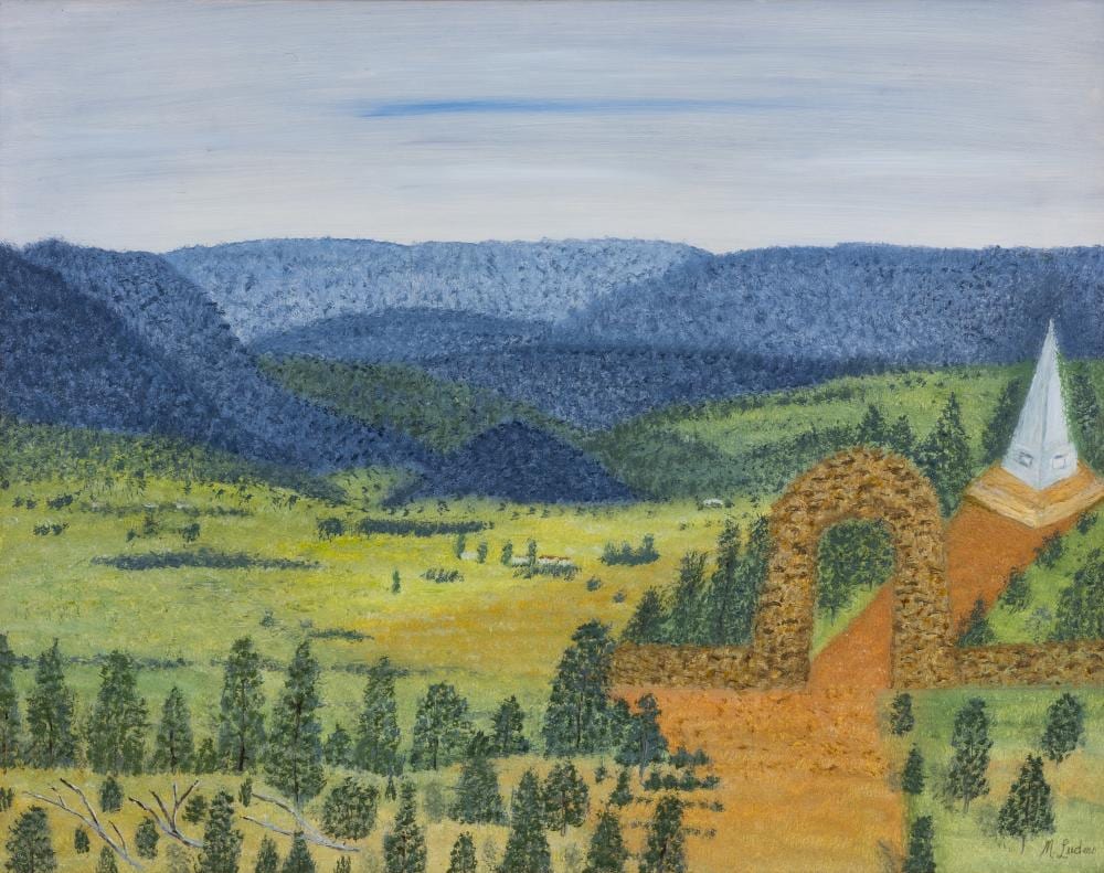Muriel Luders comparable auction result: muriel luders 1906 1984 explorers blue mountains